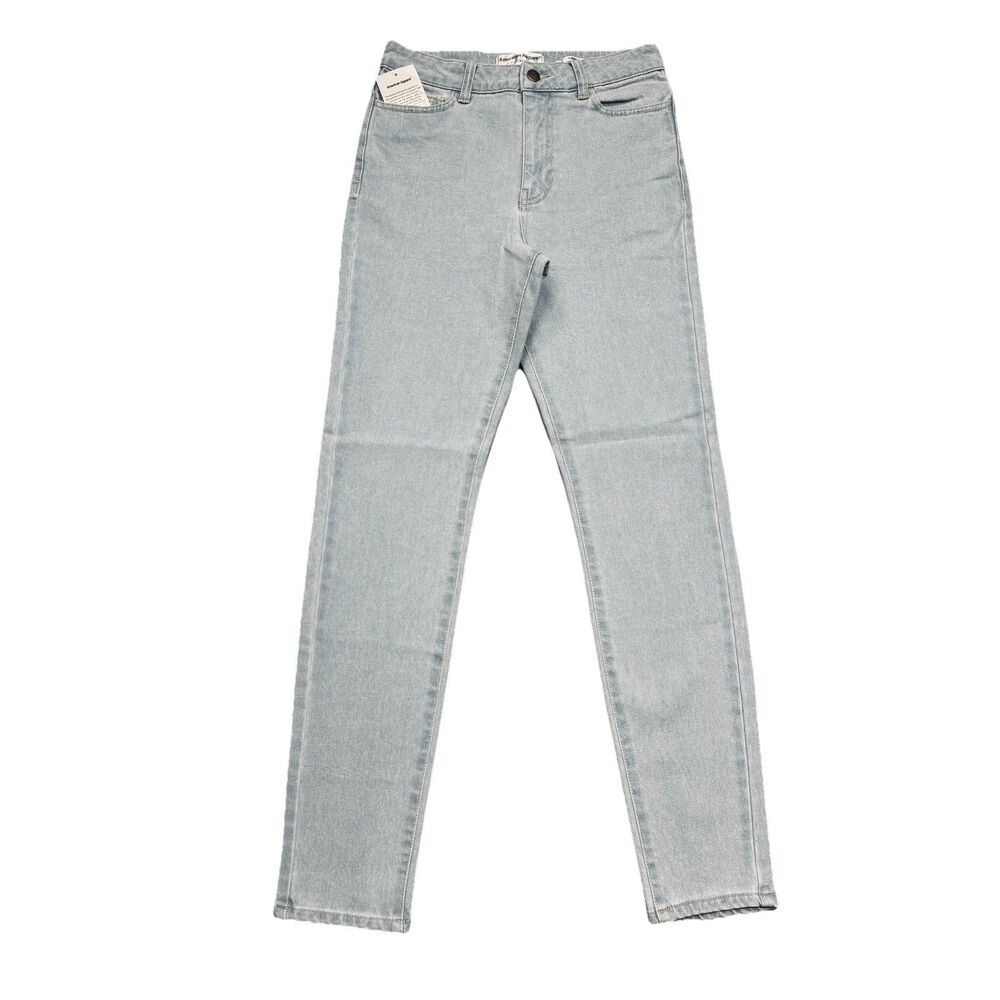 American Apparel Pencil Jeans 27 (27x29) Light Wash Blue Stretch Womens New